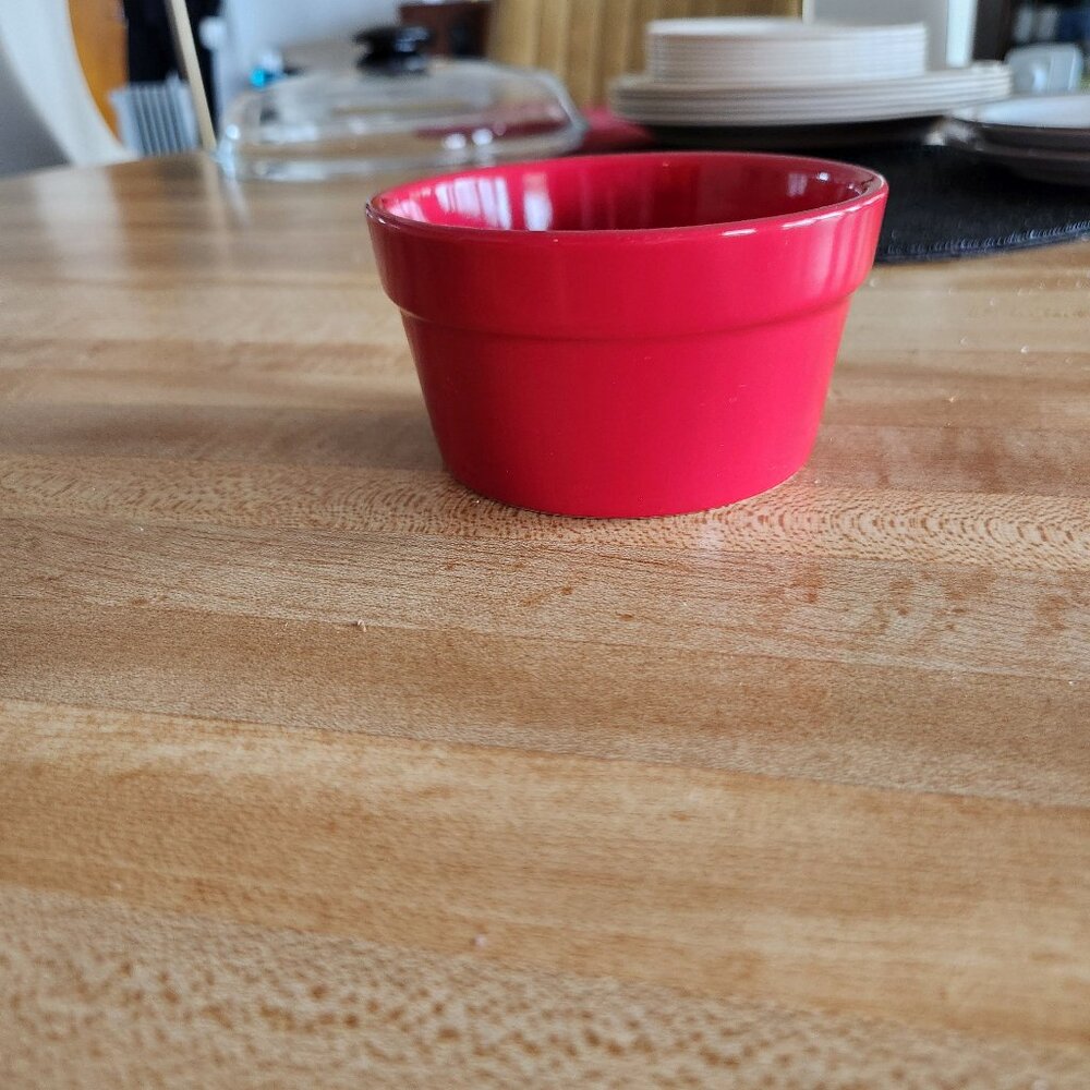 Festive Red Ramekin Relish Dish from Celebrate It